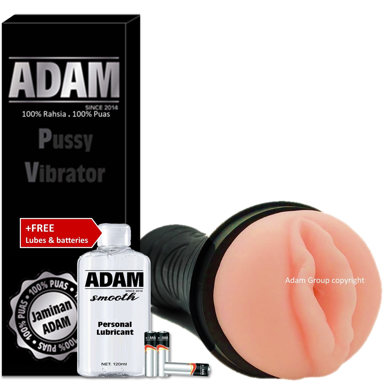 Adam Pussy Vibrator Fake Pussy Masturbator Cup