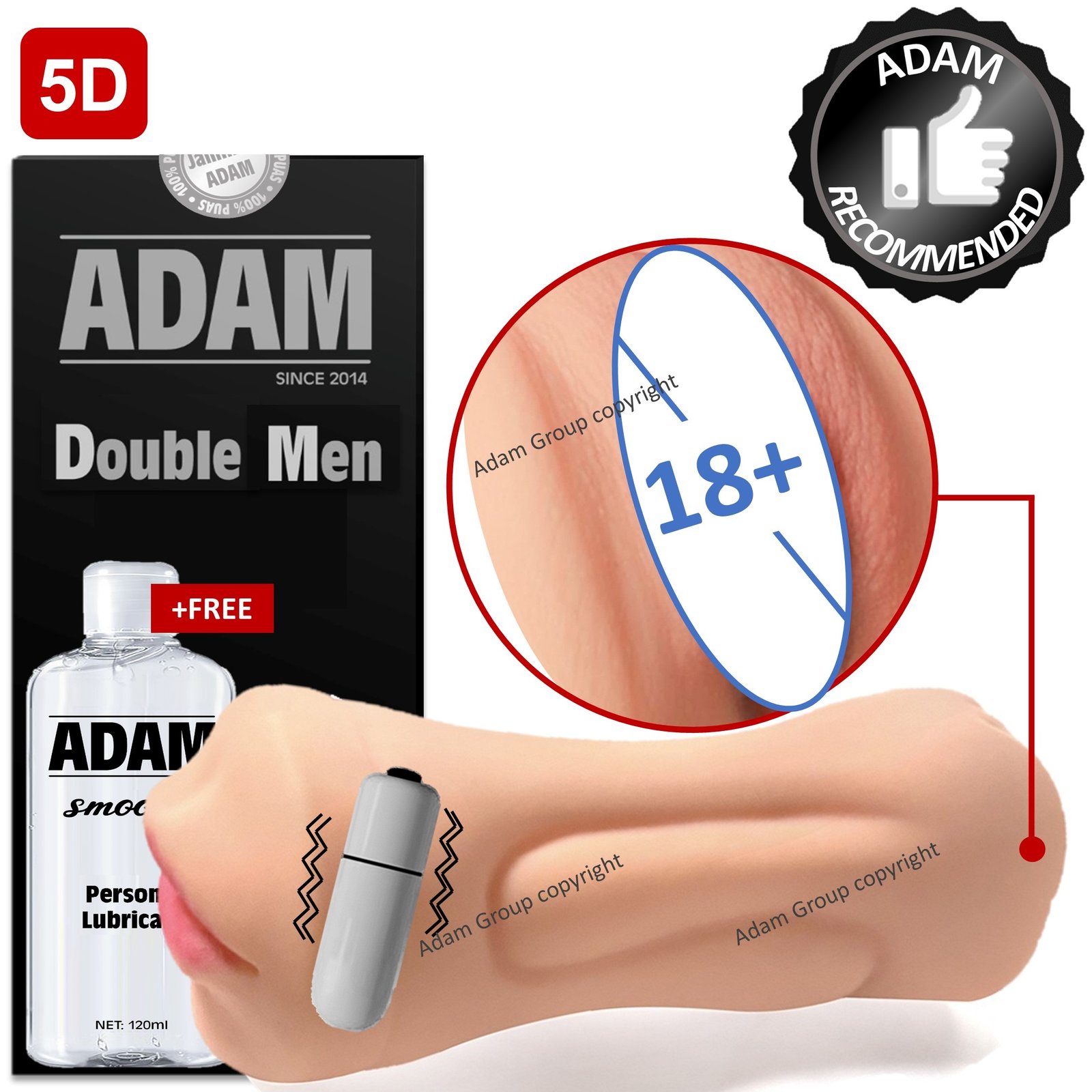 ADAM Double Men 5D Fake Pussy Men Sex Toys Malaysia