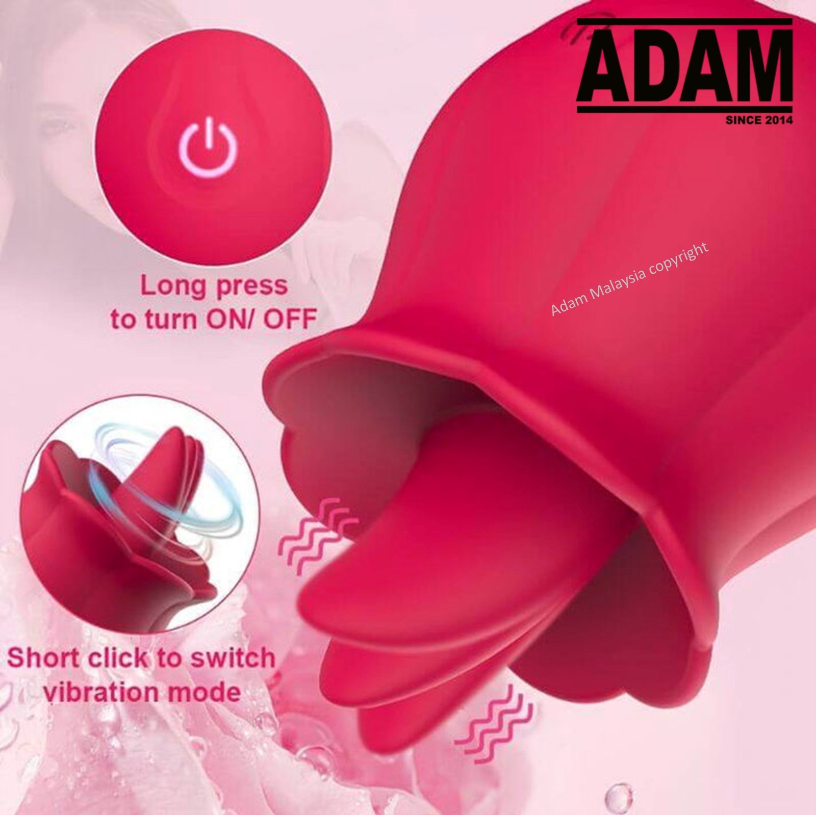 rose toy malaysia Blossom Suction Rose Toy main image 1