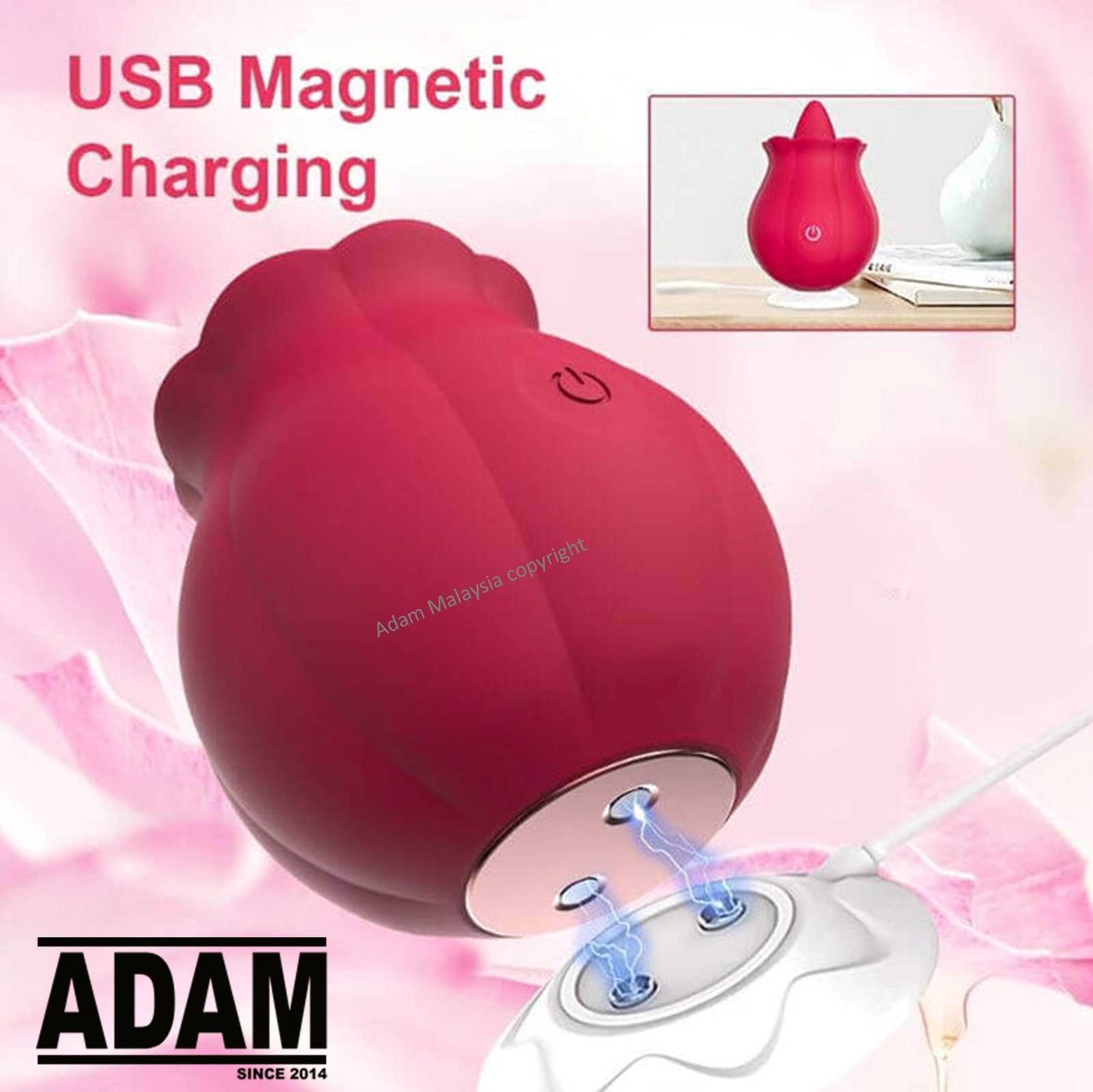 Adam Licking Rose Vibrator |